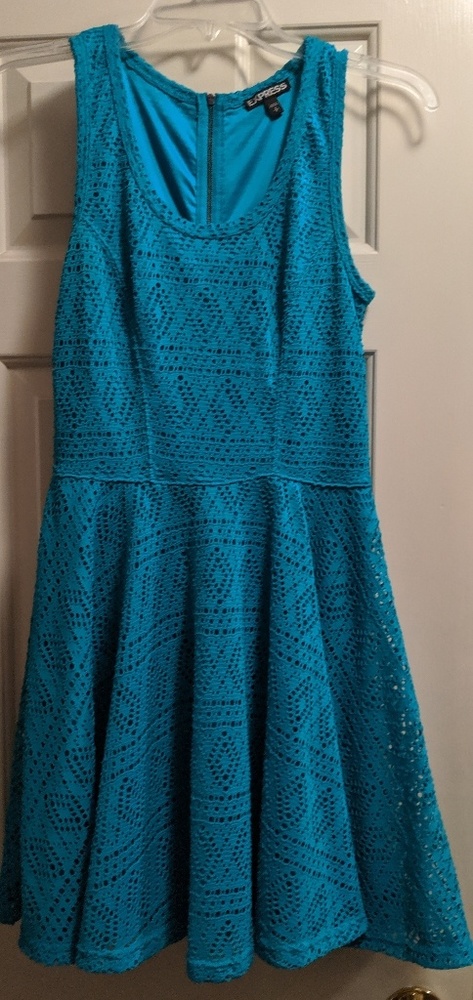 Teal mini dress
